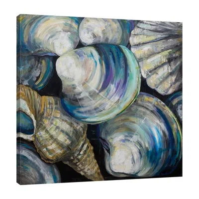 Jaxson Rea Key West Shells By Jeanette Vertentes - Wrapped Canvas Painting