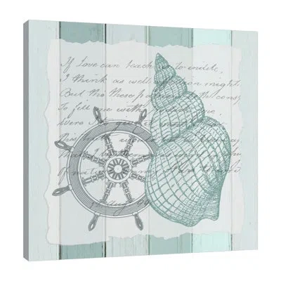 Jaxson Rea Live In The Sun 5 By Kimberly Allen - Wrapped Canvas Textual Art In Teal,gray