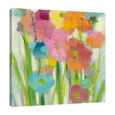 Jaxson Rea Longstem Bouquet I Square Ii By Silvia Vassileva - Wrapped Canvas Print