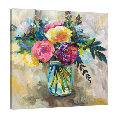 Jaxson Rea Masons Bouquet By Jeanette Vertentes - Wrapped Canvas Painting