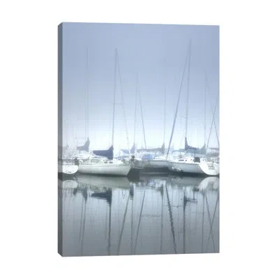 Jaxson Rea "misty Marina Iii" By Dano Photographic Print On Wrapped Canvas In Blue,white