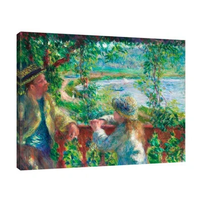 Jaxson Rea Near The Lake By Pierre-auguste Renoir - Wrapped Canvas Print