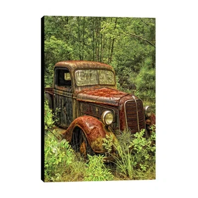 Jaxson Rea 'old Auto' By Dano Photographic Print On Wrapped Canvas In Green,red