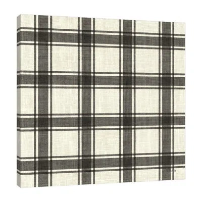 Jaxson Rea Paris Farmhouse Pattern Iia By Pela Studio - Wrapped Canvas Print In Mist Gray,charcoal Gray,gray