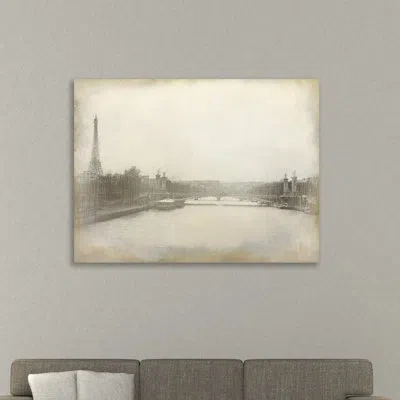 Jaxson Rea 'paris Nights' By Kimberly Allen Painting Print On Wrapped Canvas In Beige