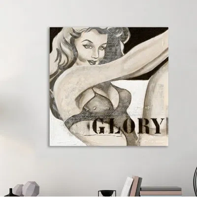 Jaxson Rea 'pin Up Glory' Graphic Art Print On Wrapped Canvas