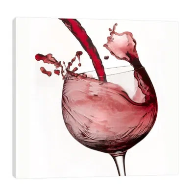 Jaxson Rea 'red Wine Pour 2' By Barry Seidman Photographic Print On Wrapped Canvas In Red,white