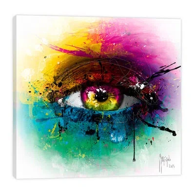 Jaxson Rea "requiem For A Dream" By Patrice Murciano Graphic Art On Wrapped Canvas In Yellow,pink,green