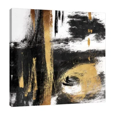 Jaxson Rea Rotational Pull By Onrei - Wrapped Canvas Print In Black;gray;red;purple;lime Green;charcoa