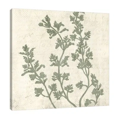 Jaxson Rea "sage 1" Gallery Wrapped Canvas By Kimberly Allen In Blue;white;gray;tan White;turquoise Blue