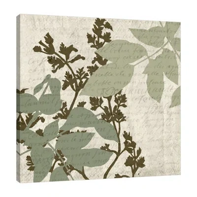 Jaxson Rea "sage 4" Gallery Wrapped Canvas By Kimberly Allen In Blue;white;gray;purple;mist Gray;charcoa