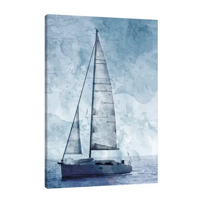 Jaxson Rea "sailing" Gallery Wrapped Canvas By Kimberly Allen 17978 In Blue;brown;gray;red;jade Green;navy Blue