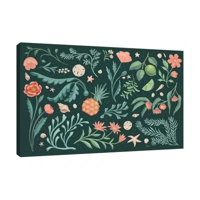 Jaxson Rea Seaside Botanical I Dark By Janelle Penner - Wrapped Canvas Graphic Art