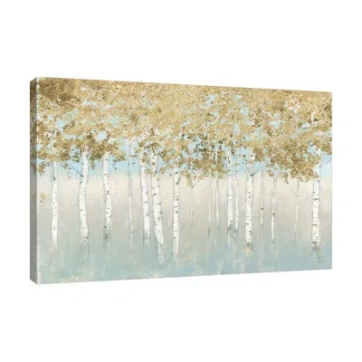 Jaxson Rea Shimmering Forest By James Wiens - Wrapped Canvas Painting In Blue;black;brown;white;gray;jade Green;m
