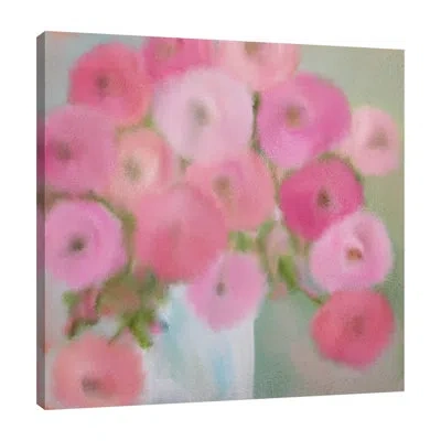 Jaxson Rea "spring Pink" Gallery Wrapped Canvas By Kimberly Allen In Gray;red;purple;rose Orange;rose Red;jad