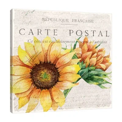 Jaxson Rea "sunflower Postcard 1" Gallery Wrapped Canvas By Kimberly Allen 15887