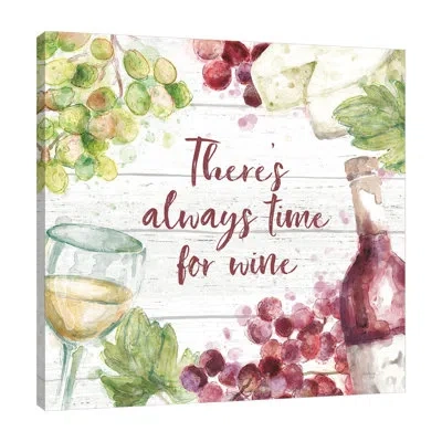 Jaxson Rea Sweet Vines V By Mary Urban - Wrapped Canvas Print In Blue;white;gray;purple;tan Khaki;khaki;c