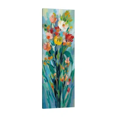 Jaxson Rea Tall Bright Flowers I By Silvia Vassileva - Wrapped Canvas Print