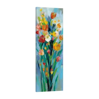 Jaxson Rea Tall Bright Flowers Ii By Silvia Vassileva - Wrapped Canvas Print
