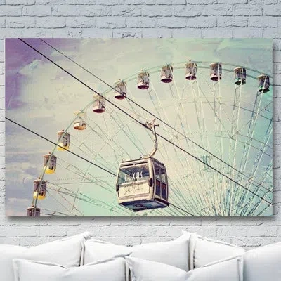 Jaxson Rea "texas Sky Way" By Ashley Davis Photographic Print On Wrapped Canvas In Gray,blue