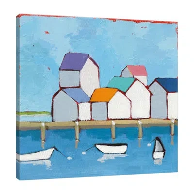 Jaxson Rea The Wharf By Phyllis Adams - Wrapped Canvas Print
