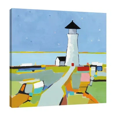 Jaxson Rea To The Lighthouse By Phyllis Adams - Wrapped Canvas Print