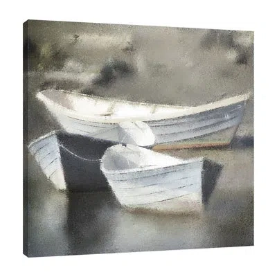 Jaxson Rea Together Three By Kimberly Allen - Wrapped Canvas Painting In Dark Gray,white