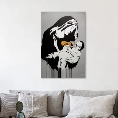 Jaxson Rea 'toxic Mary' Graphic Art Print On Wrapped Canvas In Black,gray