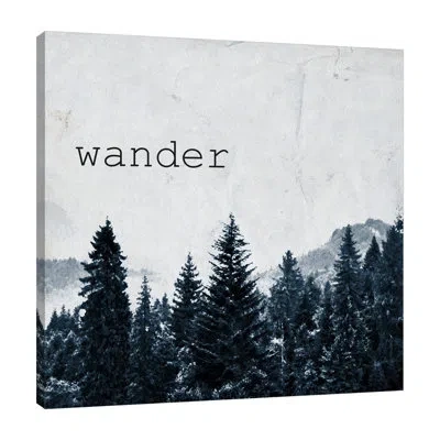 Jaxson Rea "wander" Gallery Wrapped Canvas By Kimberly Allen 8204 In White