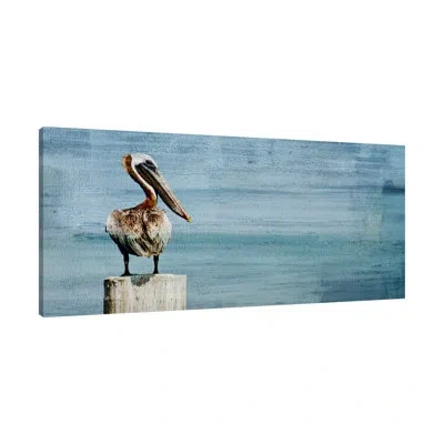 Jaxson Rea Watch Out By Kimberly Allen - Wrapped Canvas Painting In Brown,blue