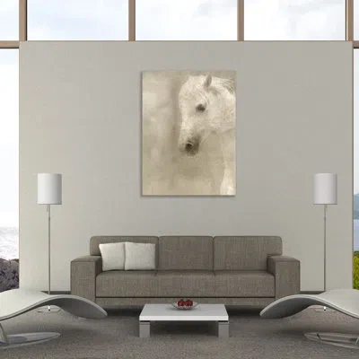 Jaxson Rea 'white Main' By Kimberly Allen Painting Print On Wrapped Canvas In Gray