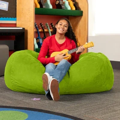 Jaxx Jr. Bean Bags 4-foot Bean Bag Chair & Lounger In Lime