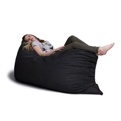 Jaxx Large Bean Bag Chair & Lounger In Black