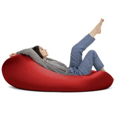 Jaxx Nimbus Spandex Large Bean Bag Chair & Lounger In Red