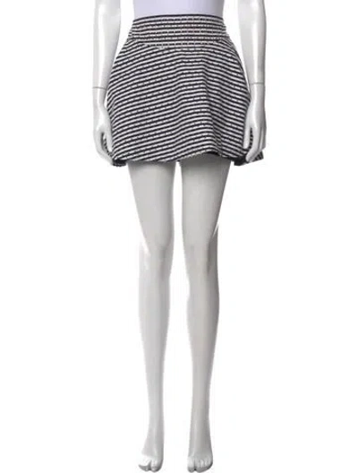 Pre-owned Jay Ahr Striped Mini Skirt In Multi