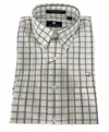 Jay Cotton Men's Victor Seersucker Short Sleeve In White In Multi