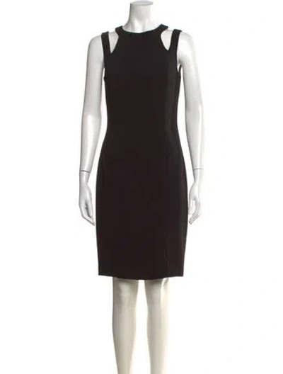 Pre-owned Jay Godfrey Asymmetrical Knee-length Dress In Black