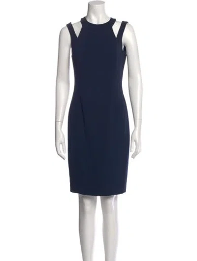 Pre-owned Jay Godfrey Asymmetrical Knee-length Dress In Blue