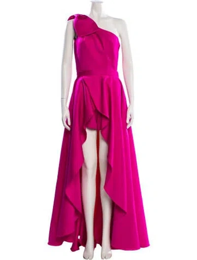 Pre-owned Jay Godfrey Bow Accents Short Set In Pink