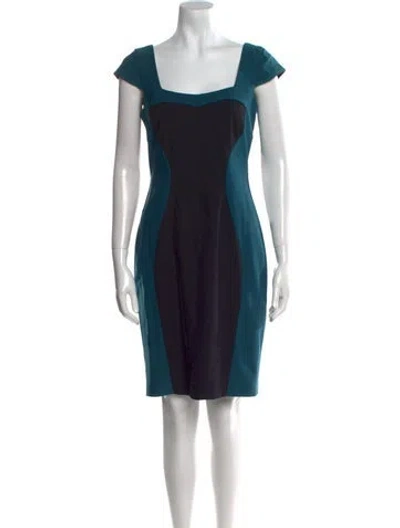 Pre-owned Jay Godfrey Colorblock Pattern Knee-length Dress In Multi