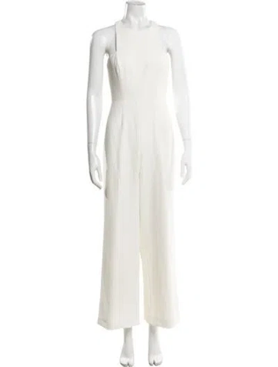 Pre-owned Jay Godfrey Crew Neck Jumpsuit In Neutral