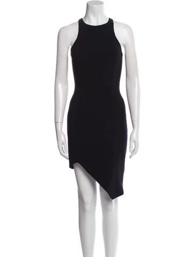 Pre-owned Jay Godfrey Crew Neck Knee-length Dress In Black