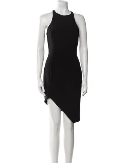 Pre-owned Jay Godfrey Crew Neck Knee-length Dress In Black