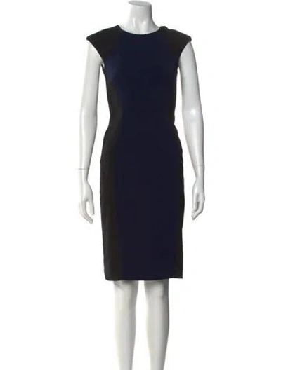 Pre-owned Jay Godfrey Crew Neck Knee-length Dress In Multi