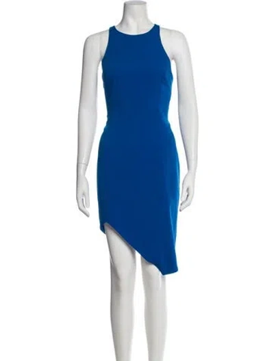 Pre-owned Jay Godfrey Crew Neck Midi Length Dress W/ Tags In Blue