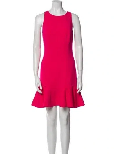 Pre-owned Jay Godfrey Crew Neck Mini Dress In Pink