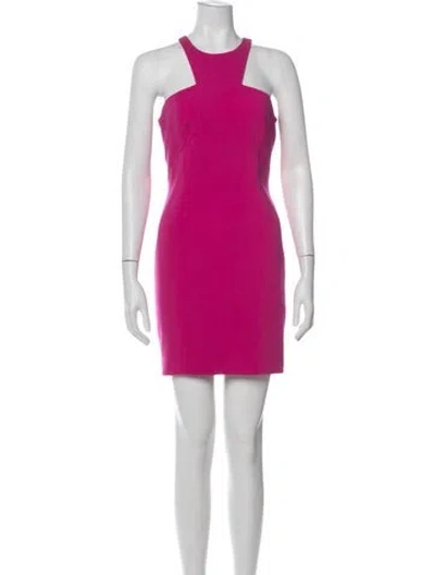 Pre-owned Jay Godfrey Crew Neck Mini Dress In Pink