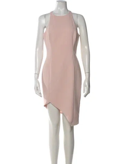 Pre-owned Jay Godfrey Crew Neck Mini Dress In Pink