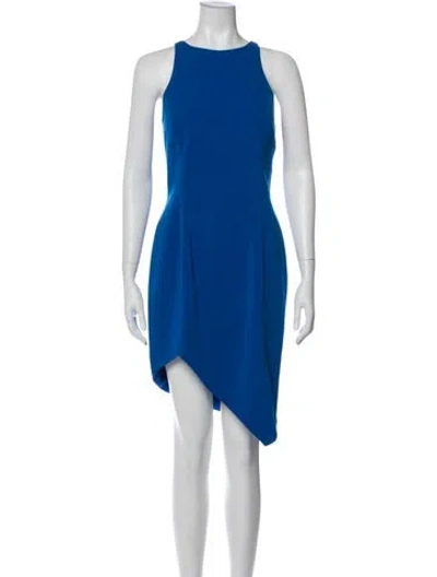 Pre-owned Jay Godfrey Crew Neck Mini Dress W/ Tags In Blue