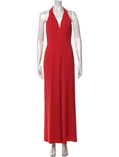Pre-owned Jay Godfrey Halterneck Jumpsuit In Orange